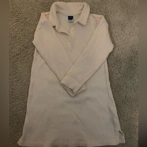 Long-Sleeve Collared Rib-Knit Dress for Toddler Girls - 4T Old Navy